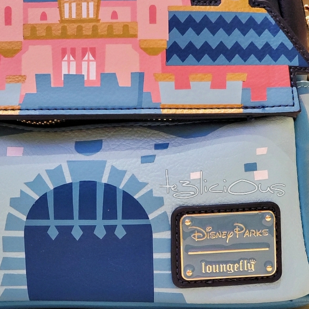 DISNEY PARKS DISNEYLAND LOUNGEFLY CASTLE BACKPACK - Picture 5 of 8